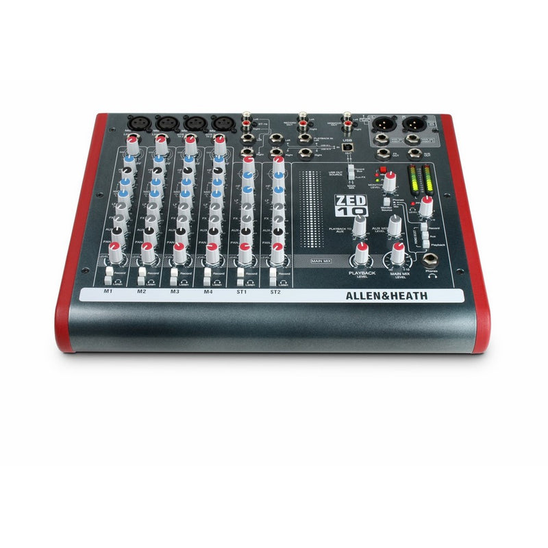Allen & Heath ZED-10 Four Mono Mic/Lines with 2 Active D.I. and 3 Stereo Line Inputs