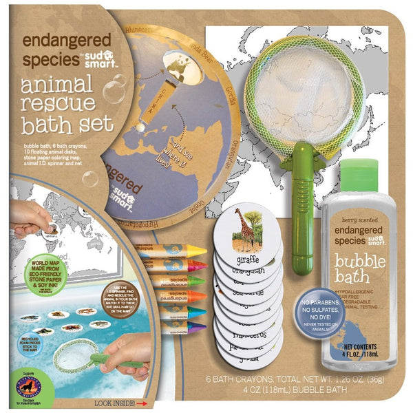 Endangered Species by Sud Smart Deluxe Animal Rescue Bath Set