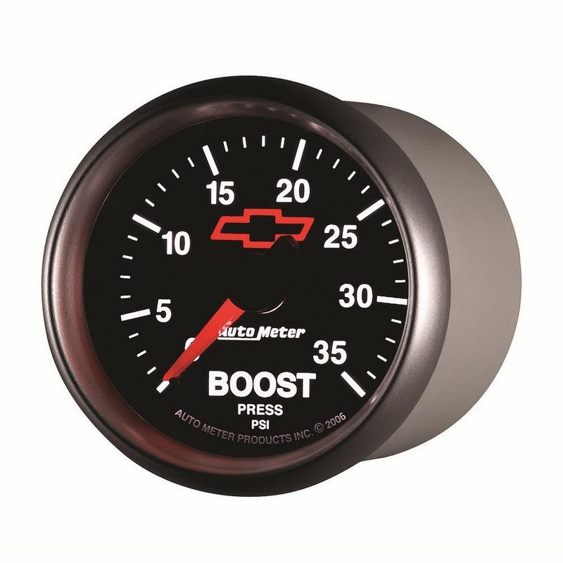 Auto Meter 3604-00406 GM Performance Parts Red 2-1/16" 0-35 PSI Mechanical Boost Gauge
