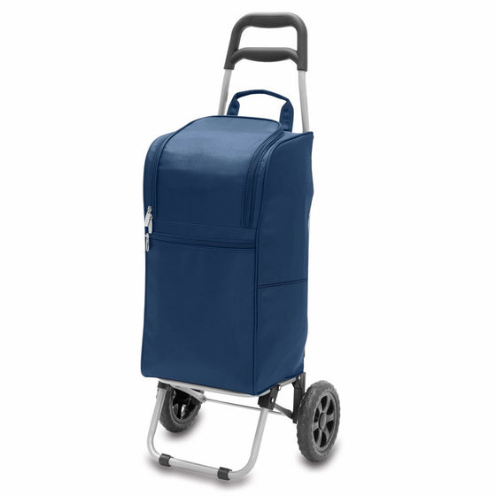 ONIVA - a Picnic Time brand Picnic Time Insulated Cart Cooler with Wheeled Trolley, Navy