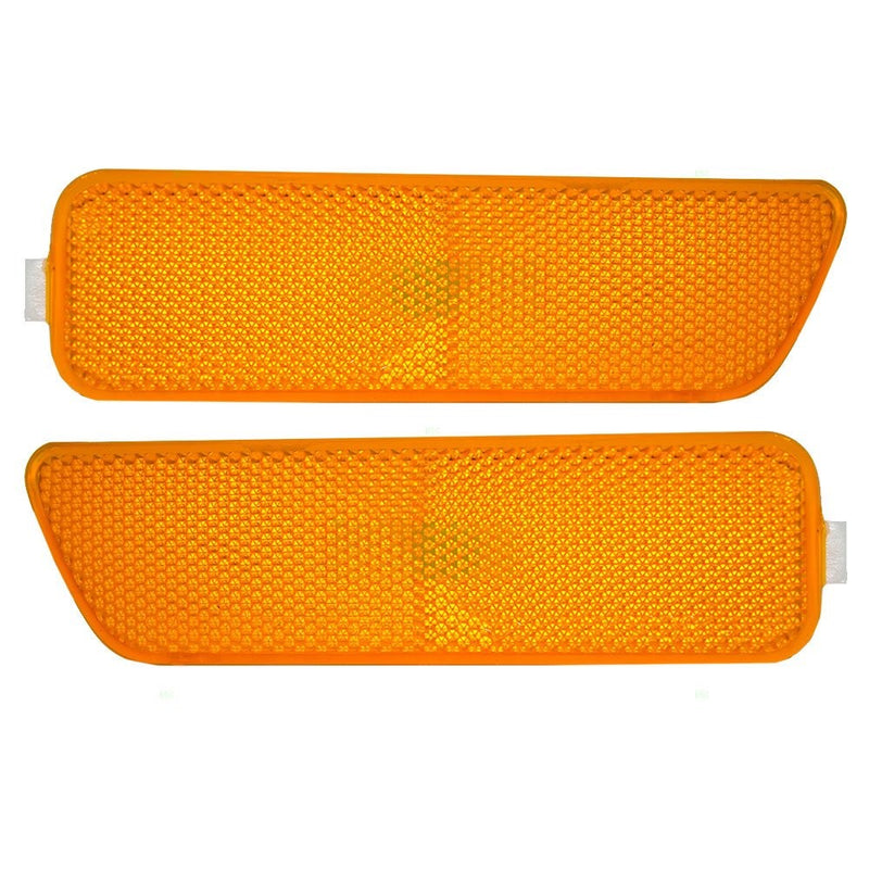 Driver and Passenger Park Signal Side Marker Lights Lamps Lenses Replacement for Volkswagen 1JM945071 1JM945072