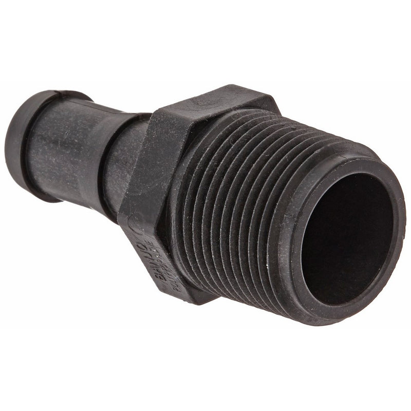 Banjo HB100-075 Polypropylene Hose Fitting, Adapter, 1" NPT Male x 3/4" Barbed