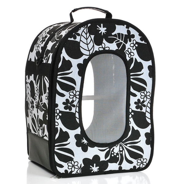 A&E CAGE COMPANY 001374 Black Happy Beaks Soft Sided Bird Travel Carrier, 13.5 x 9 x 18.5