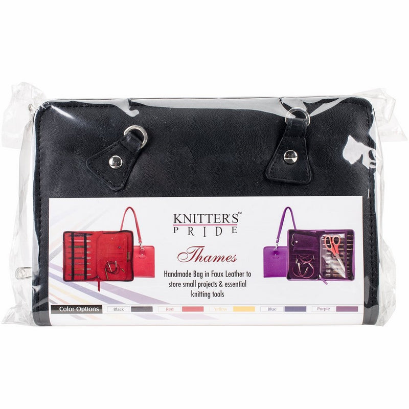 Knitter's Pride KP800231 Thames Faux Leather Bag, Black