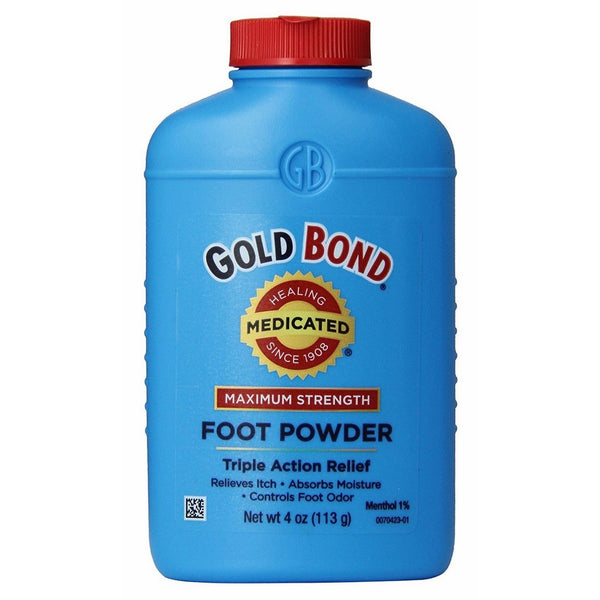 Gold Bond Foot Powder Medicated 4 Ounce (118ml) (2 Pack)