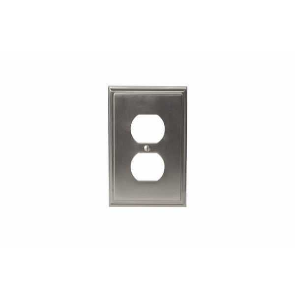 Amerock BP36522G10 Mulholland 1 Receptacle Wall Plate - Satin Nickel