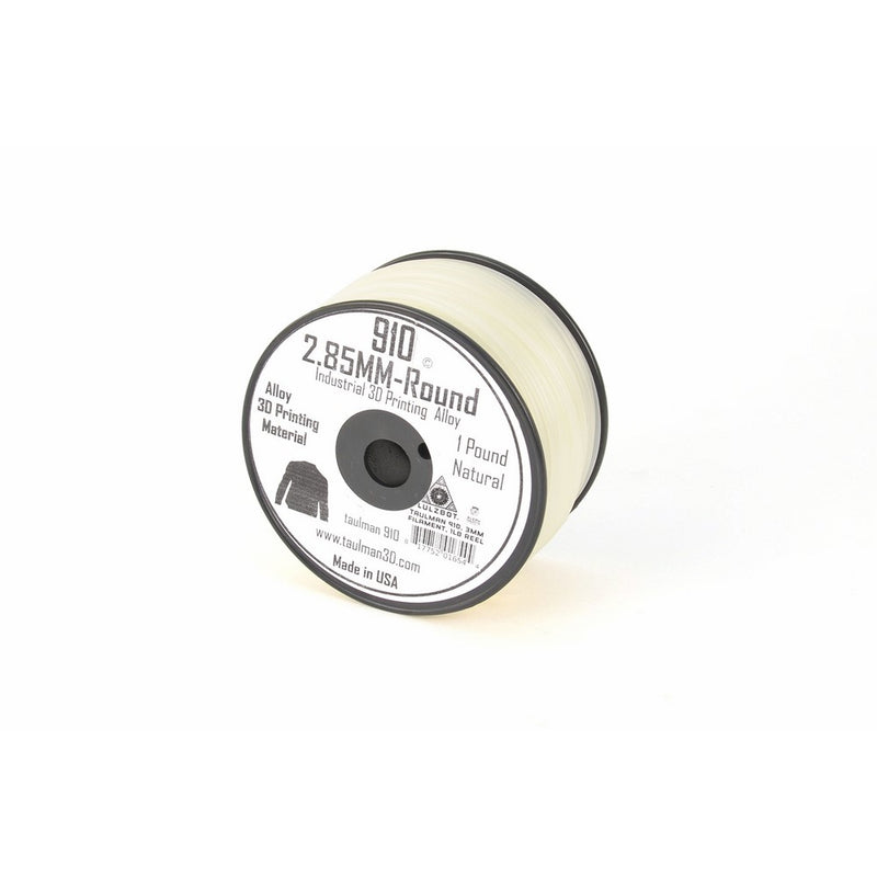 LulzBot Taulman Alloy 910 Nylon 3D Printer Filament, 1 lb. Reel, 3 mm, Natural