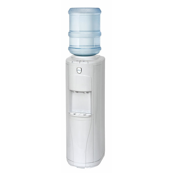 Vitapur Top Load Floor Standing Room Cold Water Dispenser with Piano Push Buttons, White