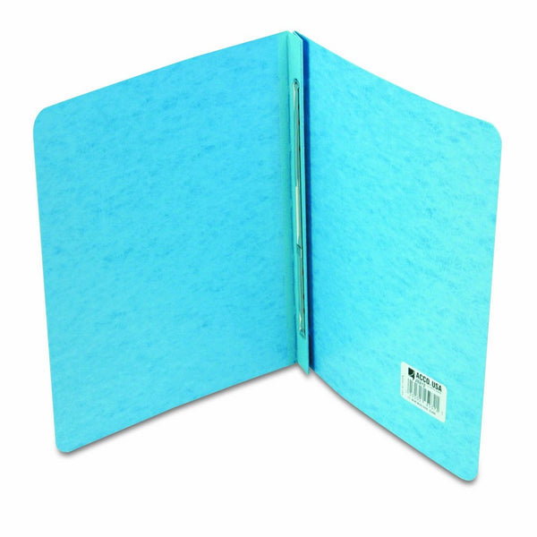 ACCO PRESSTEX Report Cover, Side Bound, Tyvek Reinforced Hinge, 8.5 Inch Centers, 3 Inch Capacity, Letter Size, Light Blue (A7025072A)