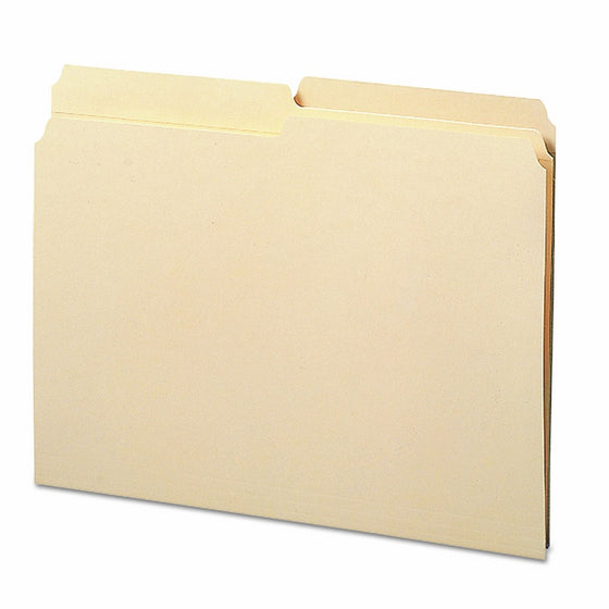 Smead File Folder, Reinforced 1/2-Cut Tab, Letter Size, Manila, 100 Per Box (10326)