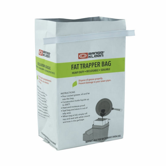 600-02 Trap the Grease: Fat Trapper System with 2 Grease Disposable Bags Range Kleen