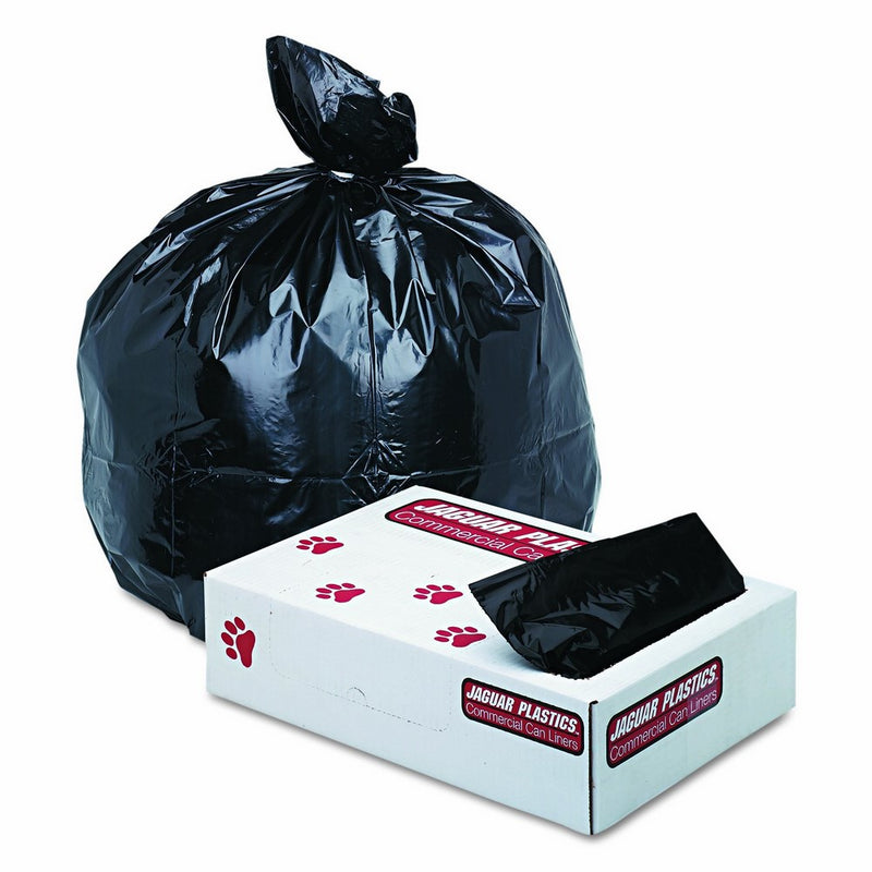 Jaguar Plastics G4046HBL Low-Density Commercial Can Liners, 40-45gal, 1.70 mil, 40X46, Black (Case of 100)