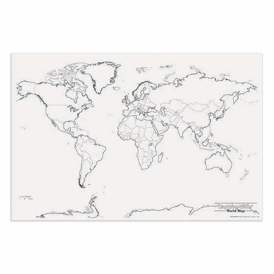 Pacon PAC78770 World Giant Map, 48" Width, 72" Length