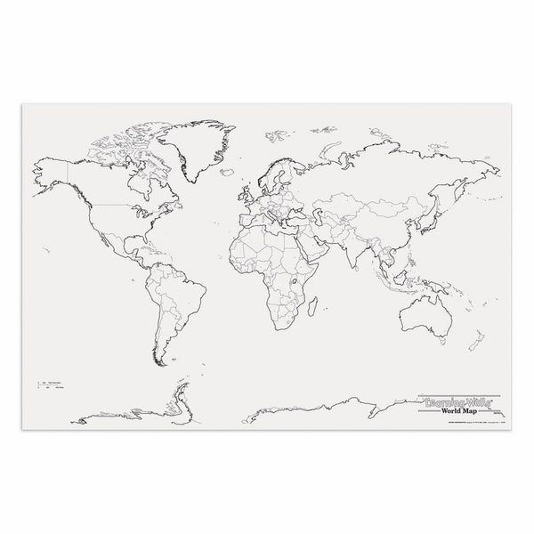 Pacon PAC78770 World Giant Map, 48" Width, 72" Length