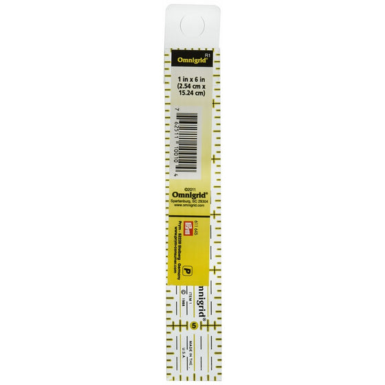 Omnigrid R1 1-Inch by 6-Inch Ruler