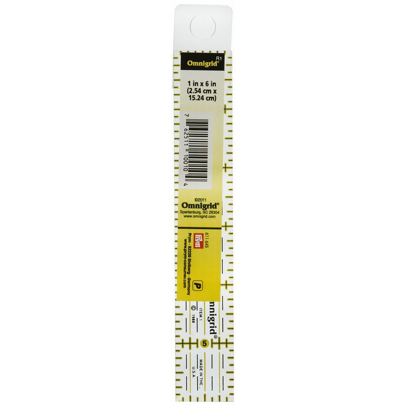 Omnigrid R1 1-Inch by 6-Inch Ruler