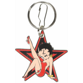 Plasticolor Betty Boop Star Enamel Key Chain