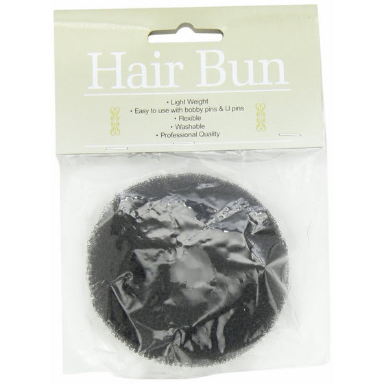 Soft 'N Style Hair Donut Black, 0.005 Ounce