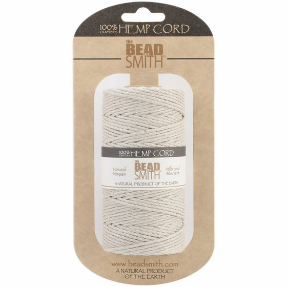 Beadsmith Hemp Cord, Natural