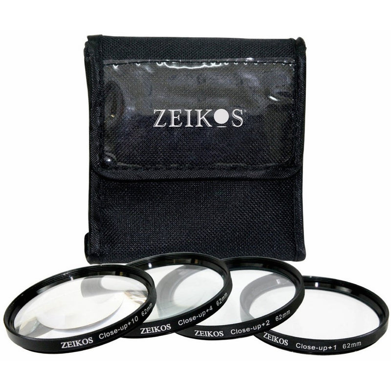 Zeikos ZE-CU462 Closeup Filter Set 62MM (4-Piece)