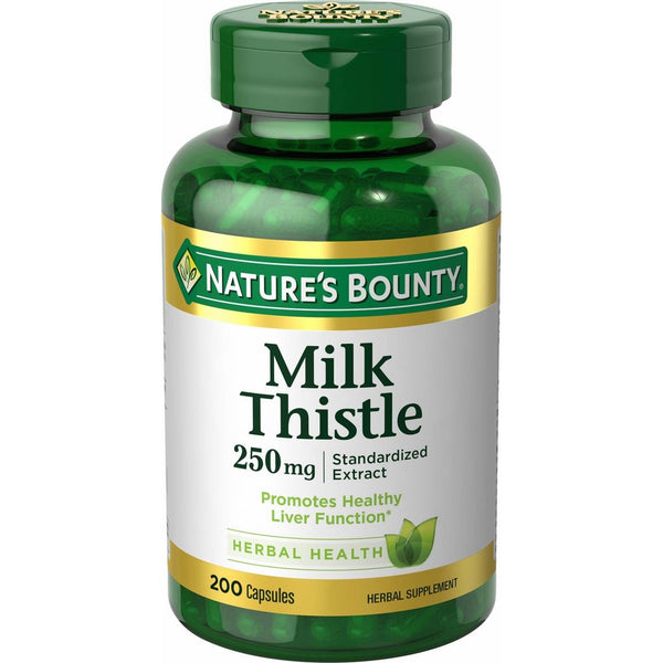 Nature's Bounty Milk Thistle 250 mg Capsules 200 ea