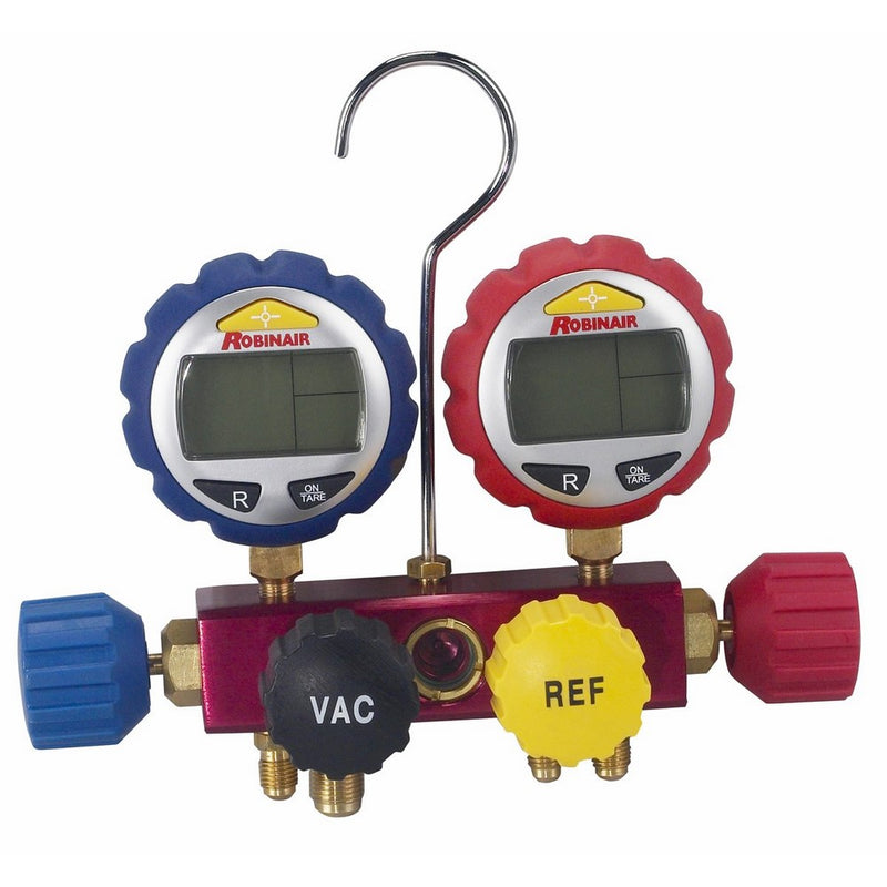 Robinair 43160 4-Way Manifold with Digital Gauges