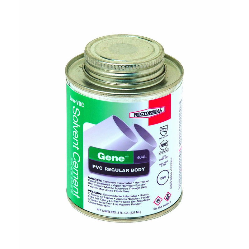 Rectorseal 55902 1/2 Pint 404L Regular Body Low Voc Pvc Solvent Cement