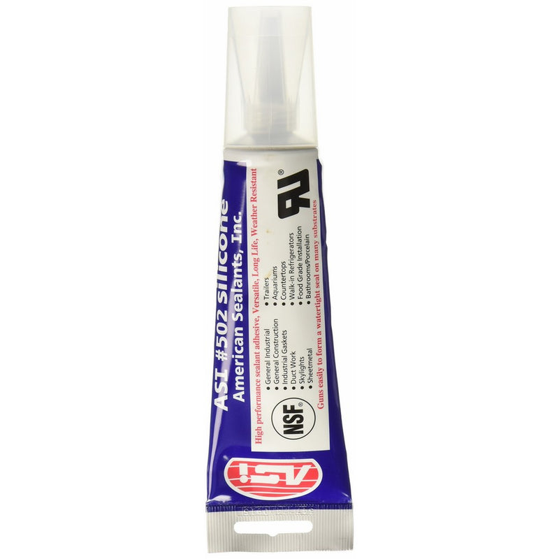 Clear Food Grade Silicone Sealant - 2.8 oz Squeeze Tube