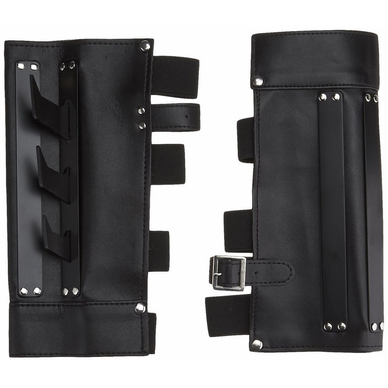 BladesUSA YC-709 Martial Arts Arm Cuff with Metal Spikes, Black, 9-1/2-Inch Length