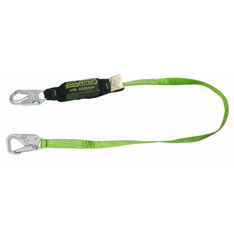 Miller by Honeywell 913B/6FTGN Backbiter Tie Back Lanyard, Green