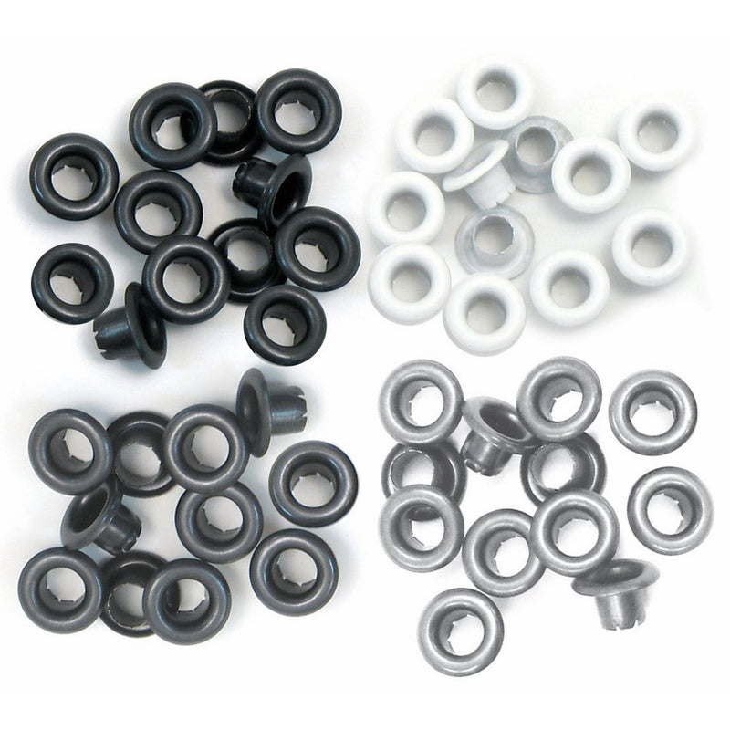 We R Memory Keepers Standard Eyelets For Scrapbooking - Aluminium Grey