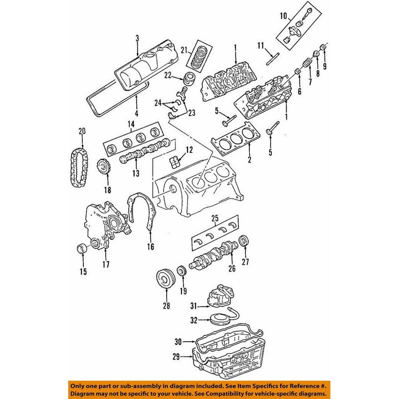 General Motors 12568549, Engine Oil Pan Gasket