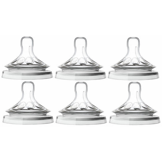 Philips Avent Natural Nipple Fast Flow - 6 Pack