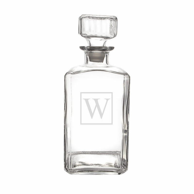 Cathy's Concepts Personalized Whiskey Decanter, Letter W