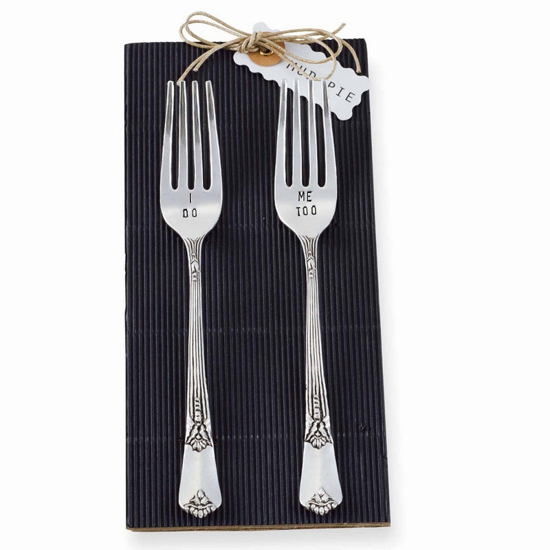 Mud Pie 4041002 Wedding Fork, Set of 2