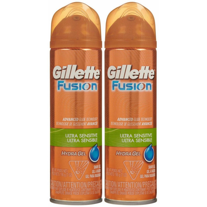 Gillette Fusion Ultra Sensitive Shave Gel - 7 oz - 2 pk