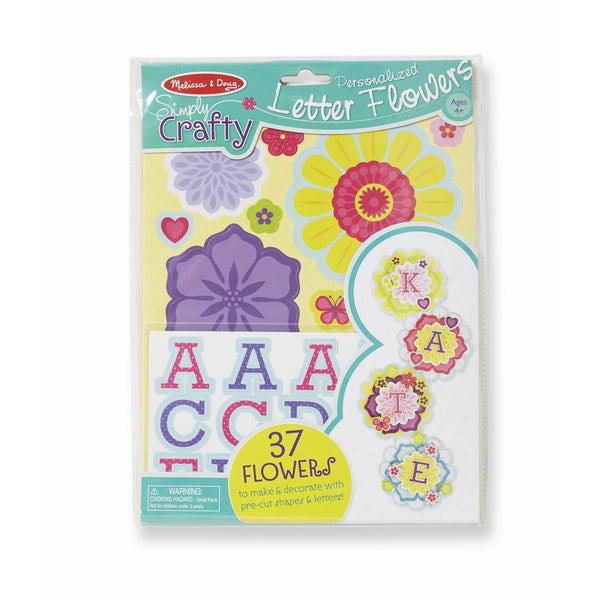 Melissa & Doug Simply Crafty Personalized Letter Flowers - 37 Flowers