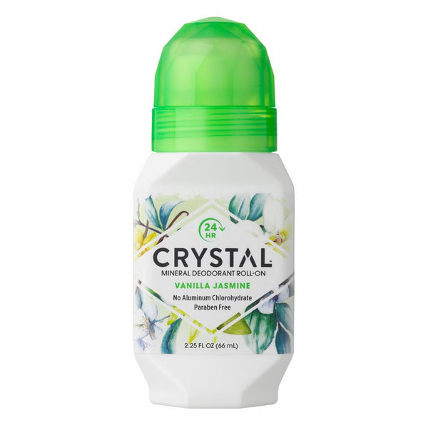 Crystal Mineral Deodorant Roll-On, Vanilla Jasmine, 2.25 fl oz