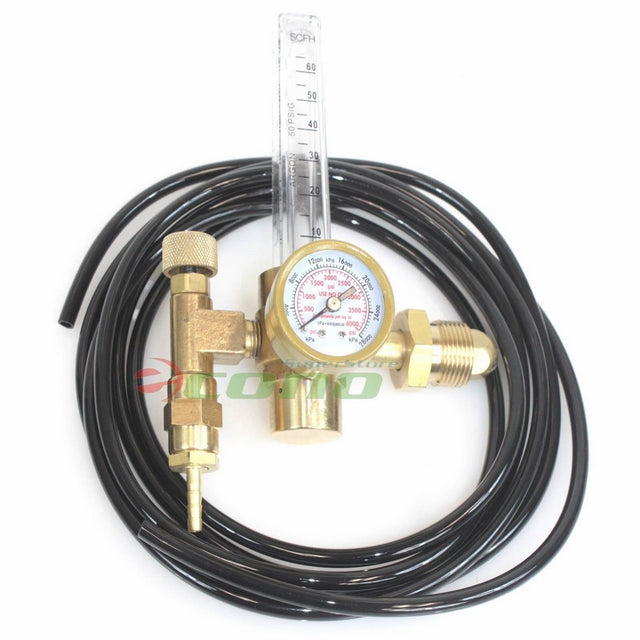 Argon CO2 Mig Tig Flow meter Regulator with Hose 4 Gas Welding Weld Machine