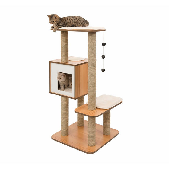 Vesper Cat Furniture, Walnut, V-High Base