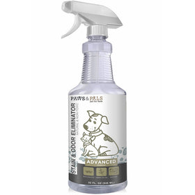 Organic Pet Stain Odor & Remover - Professional Strength Eliminator 32 oz Spray - Enzyme Eliminates Cat and Dog Urine Pee Stains Deodorizer Cleaner