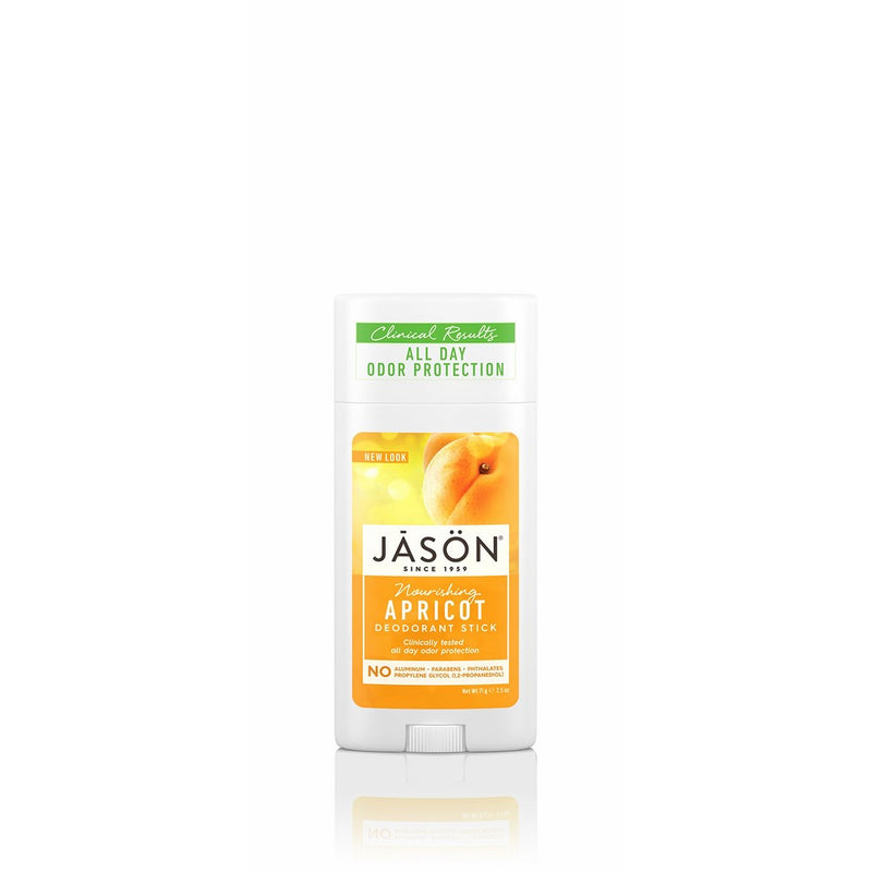 Jason Natural Cosmetics Deodorant Stick, Apricot & Vitamin E, 2.5 oz