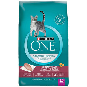 Purina ONE Purposeful Nutrition Dry Cat Food - Adult Urinary Tract Health Formula - 3.5 lb