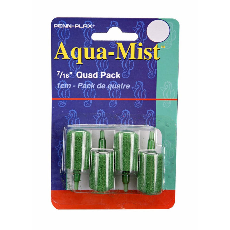 Penn Plax AS6Q 4-Pack Aqua Mist Air Stone Cylinder Aerator for Fish Tank