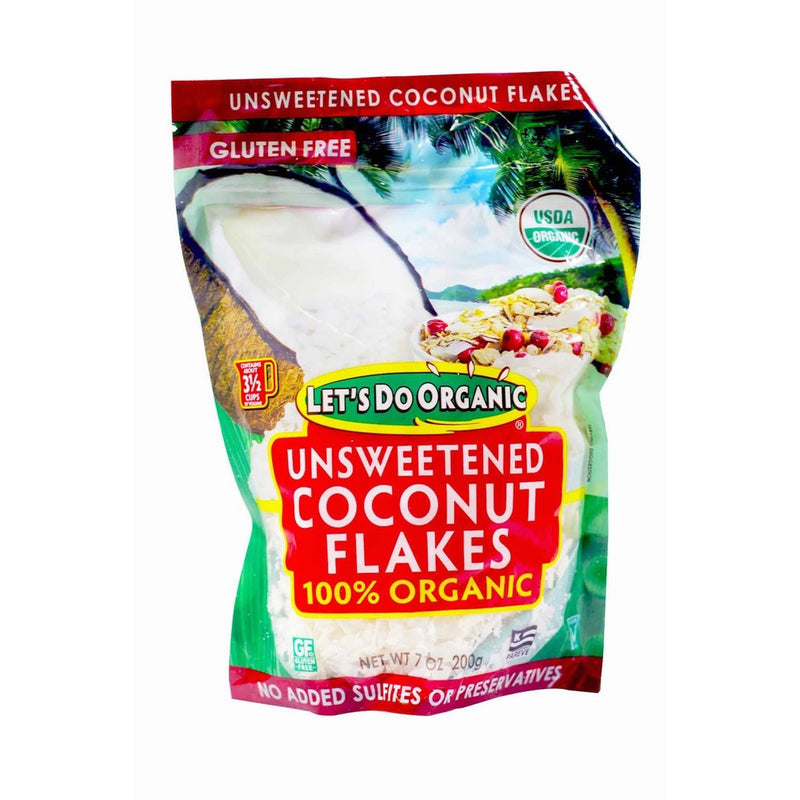 Edward & Sons Trading Co Coconut Flakes, Og, 7 Ounce (Pack of 12)