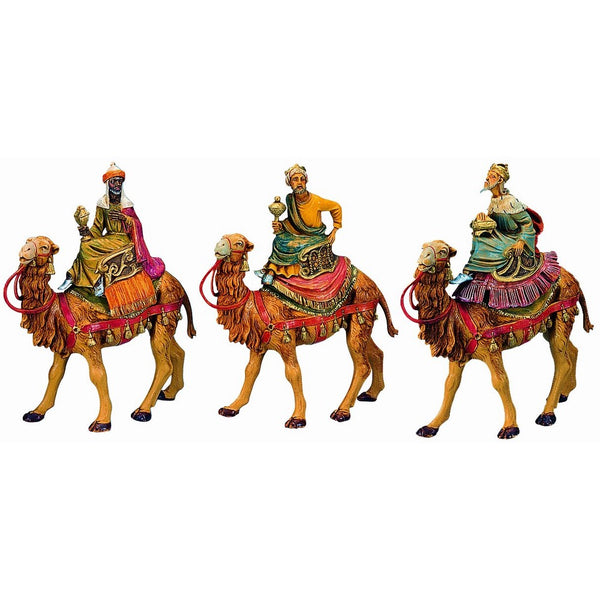 Fontanini by Roman Three Kings on Camels Set 3-Piece 5-Inch Each