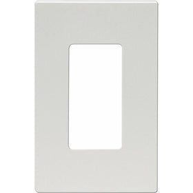 Eaton 9521SG ASPIRE Screwless Wallplate, 1 Gang, Silver Granite