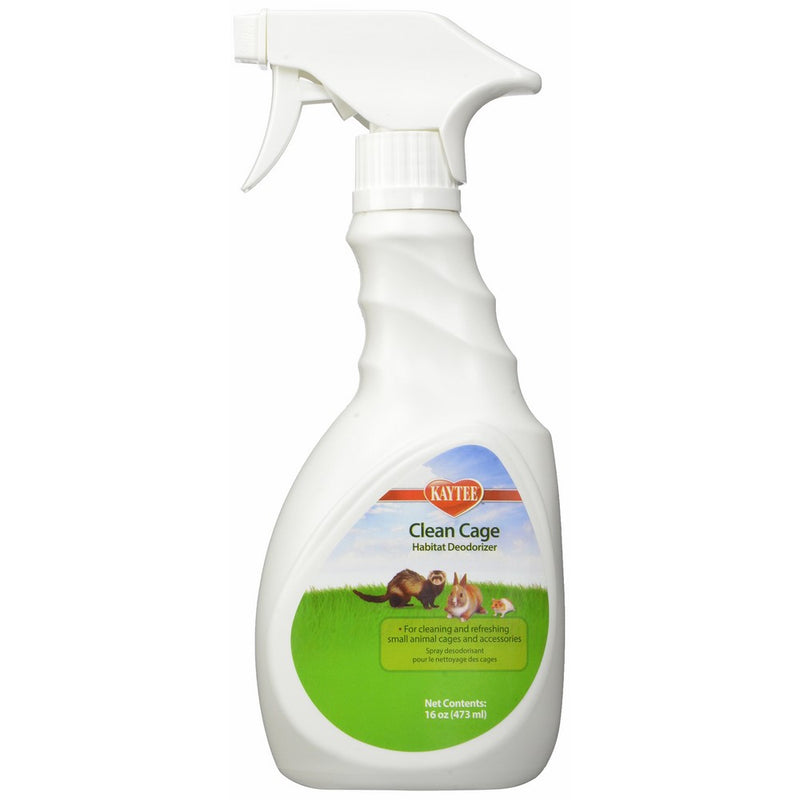 Kaytee Clean Cage Habitat Deodorizer Spray, 16 Ounce