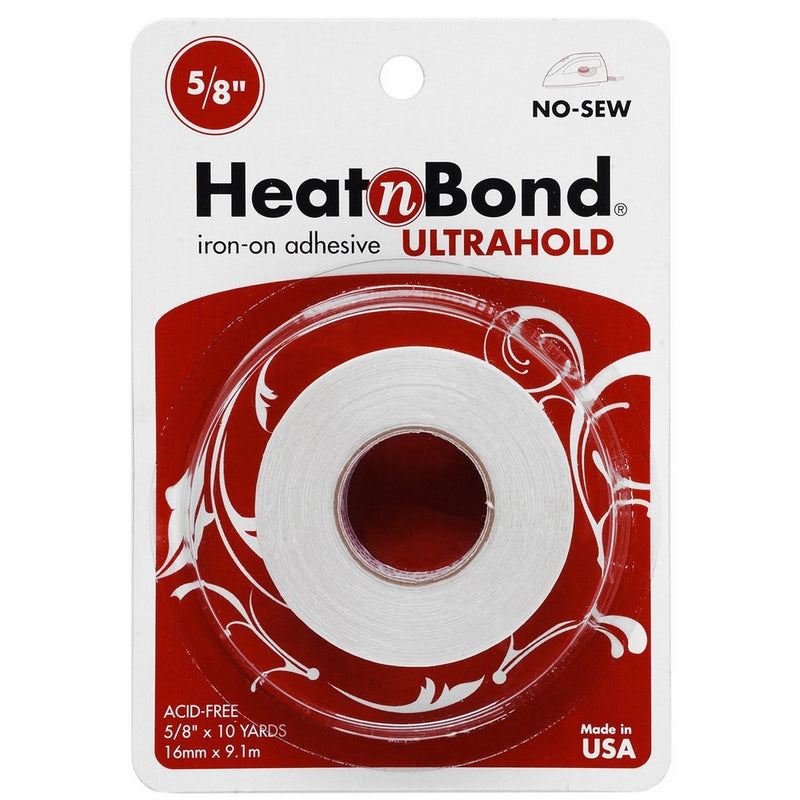 HeatnBond UltraHold Iron-On Adhesive, 5/8 Inch x 10 Yards