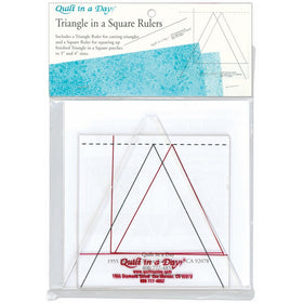 Crafter's Companion 2008 Quilt in a Day, Triangle in a Square Ruler, Set of 2